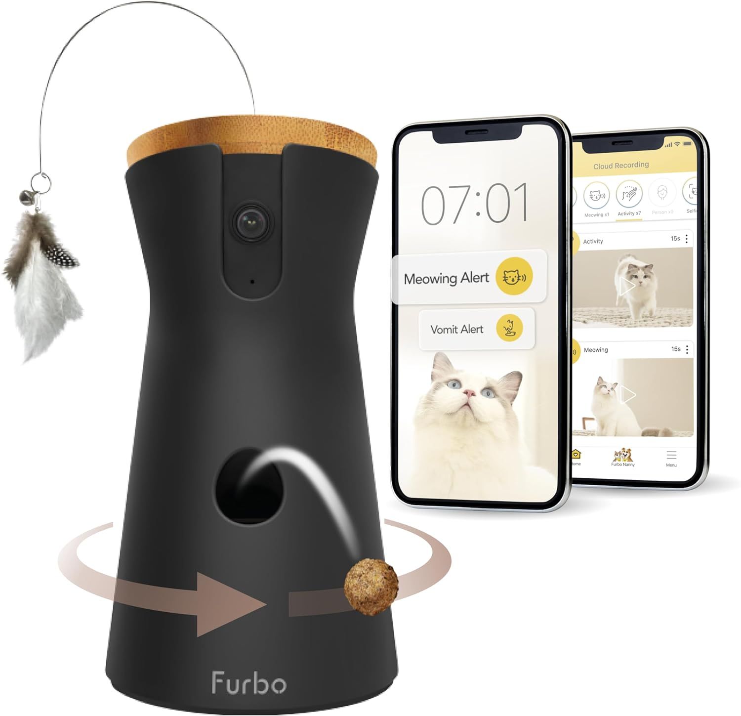Furbo 360° Cat Camera [Premium Safety Package- Subscription Required] Designed for Cat with 360... | Amazon (US)