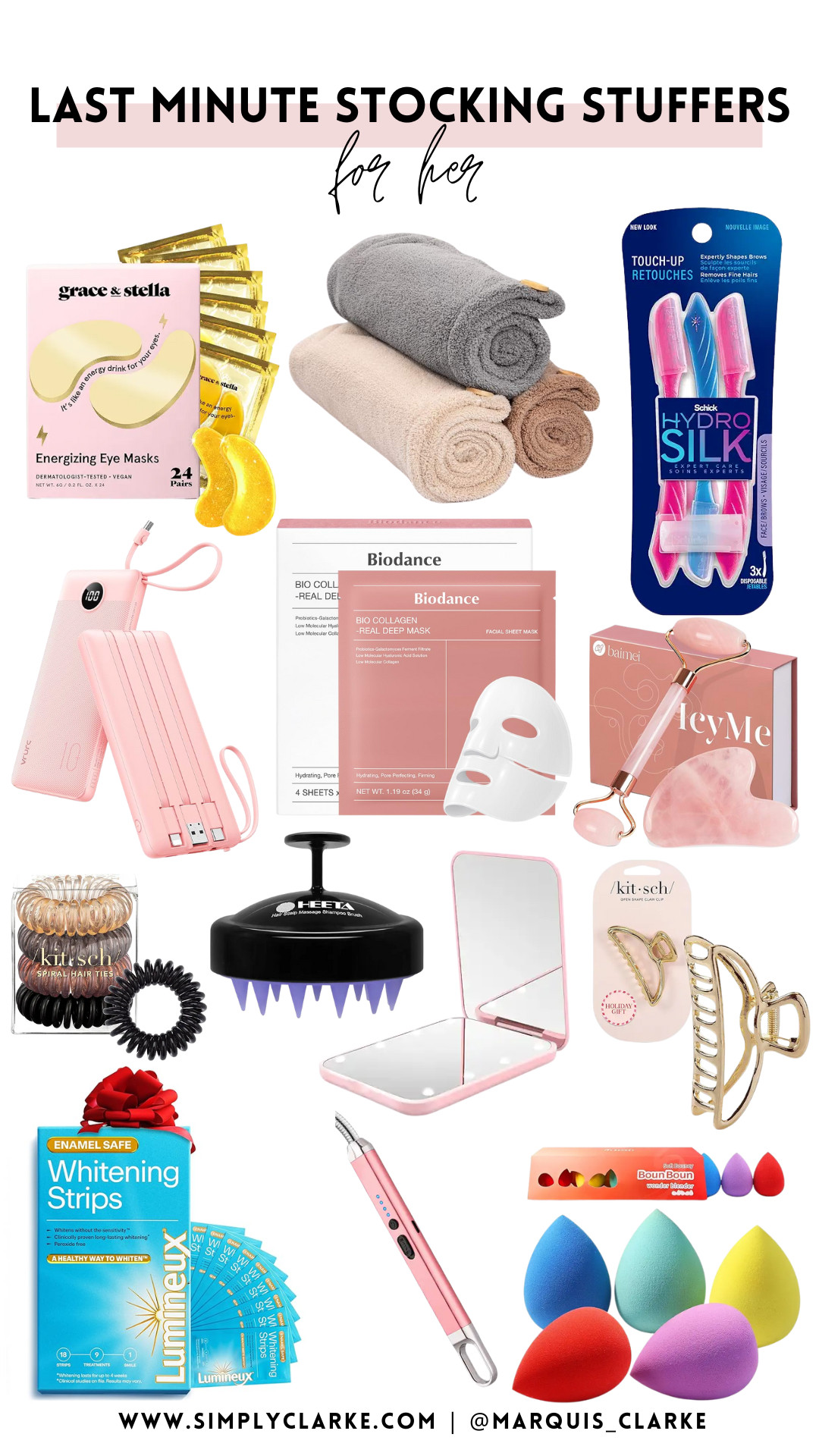 Last-minute stocking stuffers for her! All under the tree and arriving fast thanks to Amazon Prime. Saving you a trip to the store!  

 #LTKGiftGuide #LTKHoliday #LTKBeauty