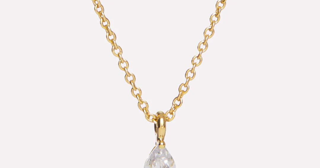 Delicate Solitaire Pendant - Elise Pendant | Ana Luisa