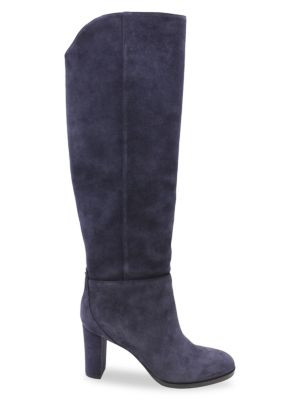 Jimmy Choo Jimmy Choo Madalie Knee Boots In Navy Blue Suede Boots on SALE | Saks OFF 5TH | Saks Fifth Avenue OFF 5TH