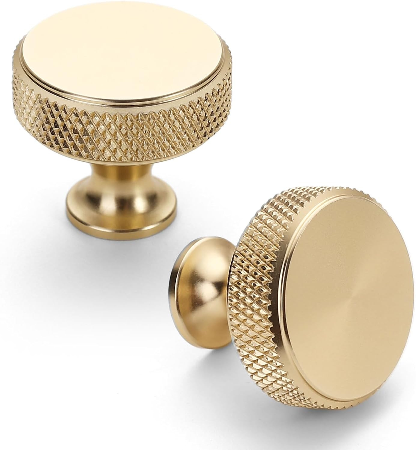 Asidrama 10 Pack Gold Knurled Cabinet Knobs for Dresser Kitchen Brushed Gold Cabinet Pulls Drawer... | Amazon (US)