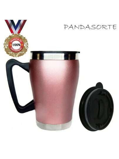 Caneca Térmica De Aço Inox Com Tampa de Plastico Tem Frases Na Copo 320ML | SHEIN Brasil | SHEIN