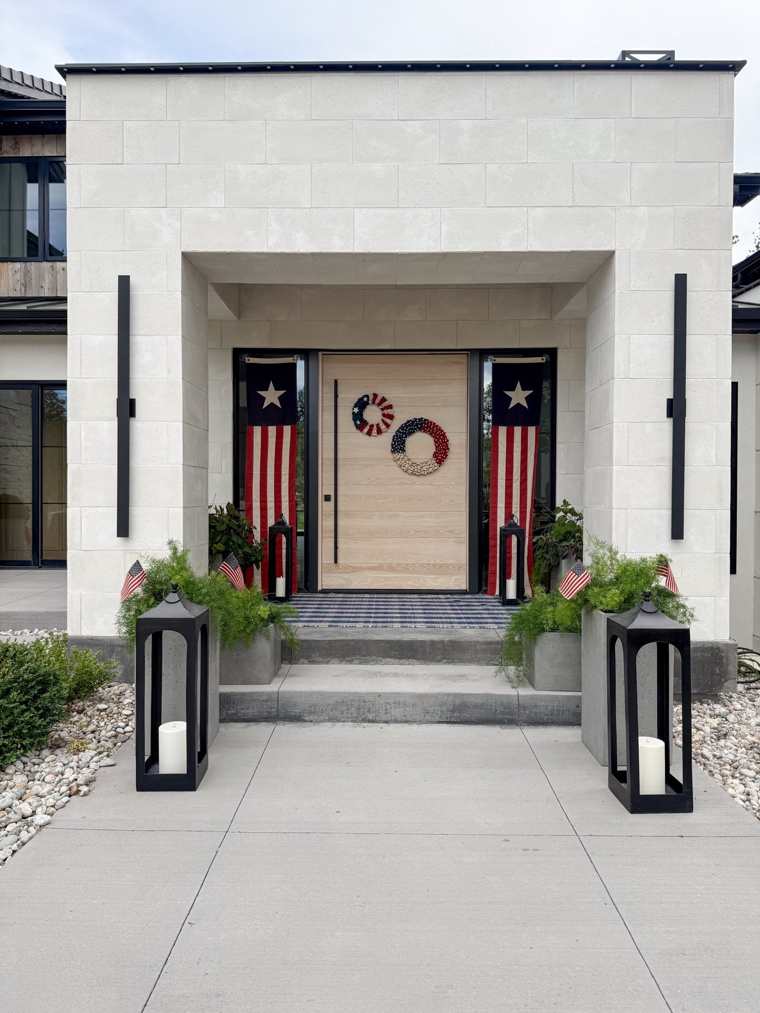 Front porch moment for the Fourth of July. I love making my home feel festive with seasonal decor!

#LTKdayinmylife #LTKSeasonal #LTKHome