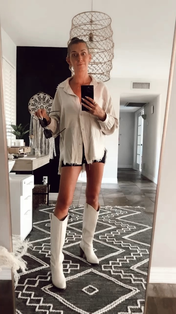 Black Friday Sale featuring this blouse and sunglasses from The Post! Boots are Altar’d State and are no longer available, so I’m linking similar ones. 

#LTKsalealert #LTKCyberWeek #LTKbump