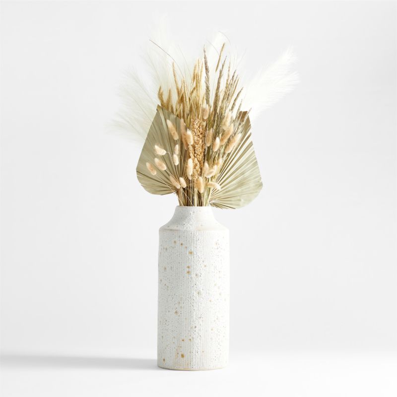 Ema Vase & Pampas Grass Arrangement | Crate and Barrel | Crate & Barrel