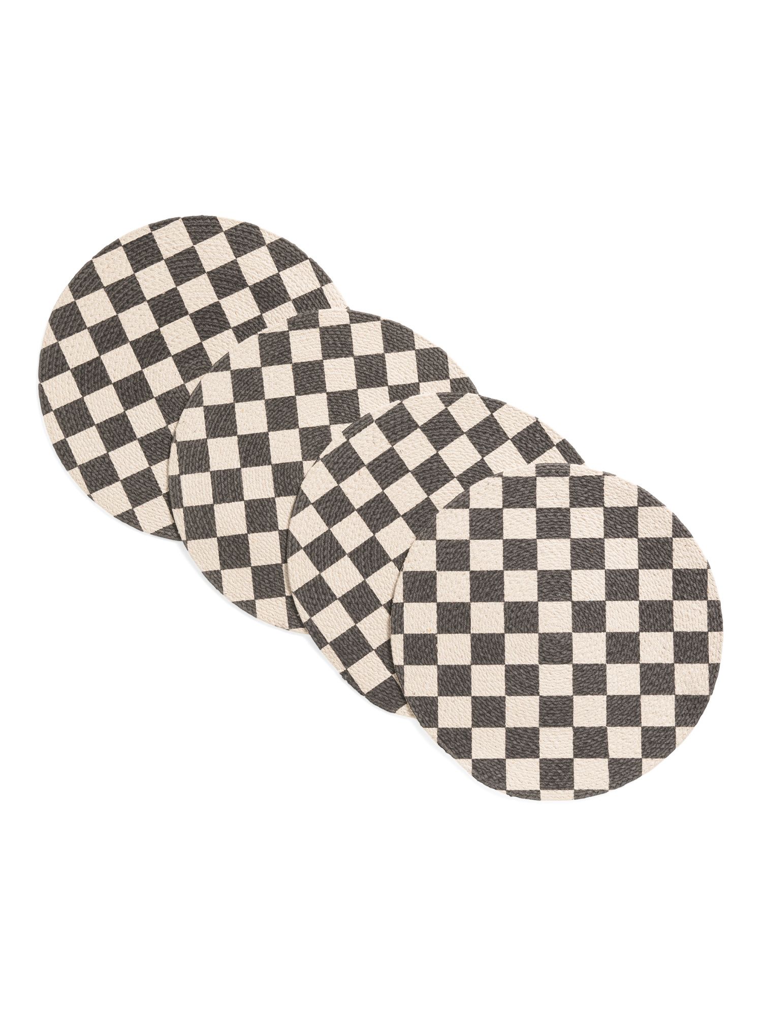 Set Of 4 Checkered Placemats | TJ Maxx