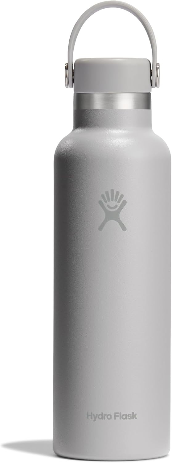 Hydro Flask Water Bottle - Insulated Stainless Steel - Non Spill, Leakproof in 21 Oz Birch Gray | Amazon (US)