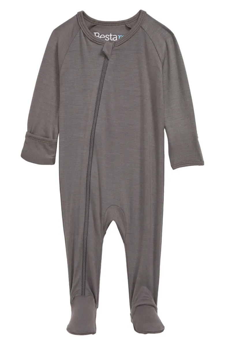 Bestaroo Solid Charcoal Footie (Baby) | Nordstrom | Nordstrom