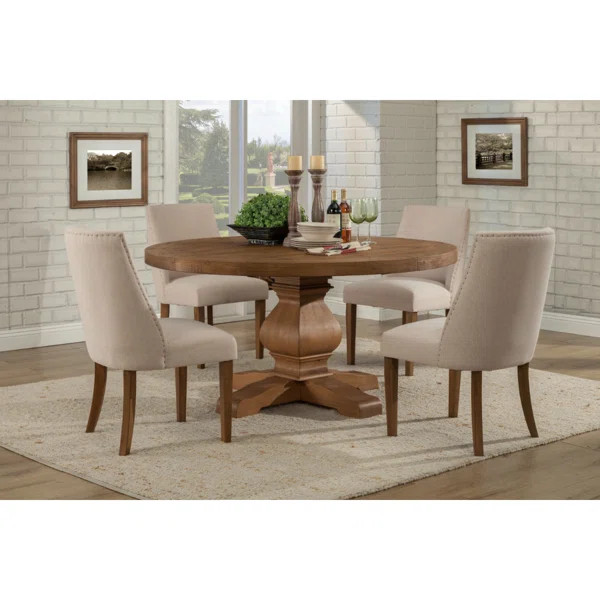 Allscore Kensington Upholstered Parson Chairs, Reclaimed Natural (Set of 2) | Wayfair North America