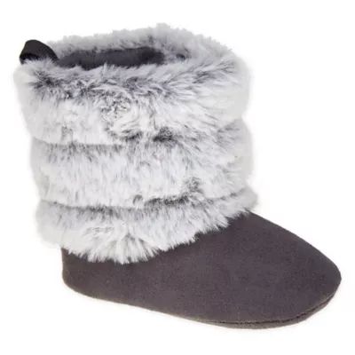 Stepping Stones Size 3-6M Ombre Faux Fur Boot in Grey | Bed Bath & Beyond