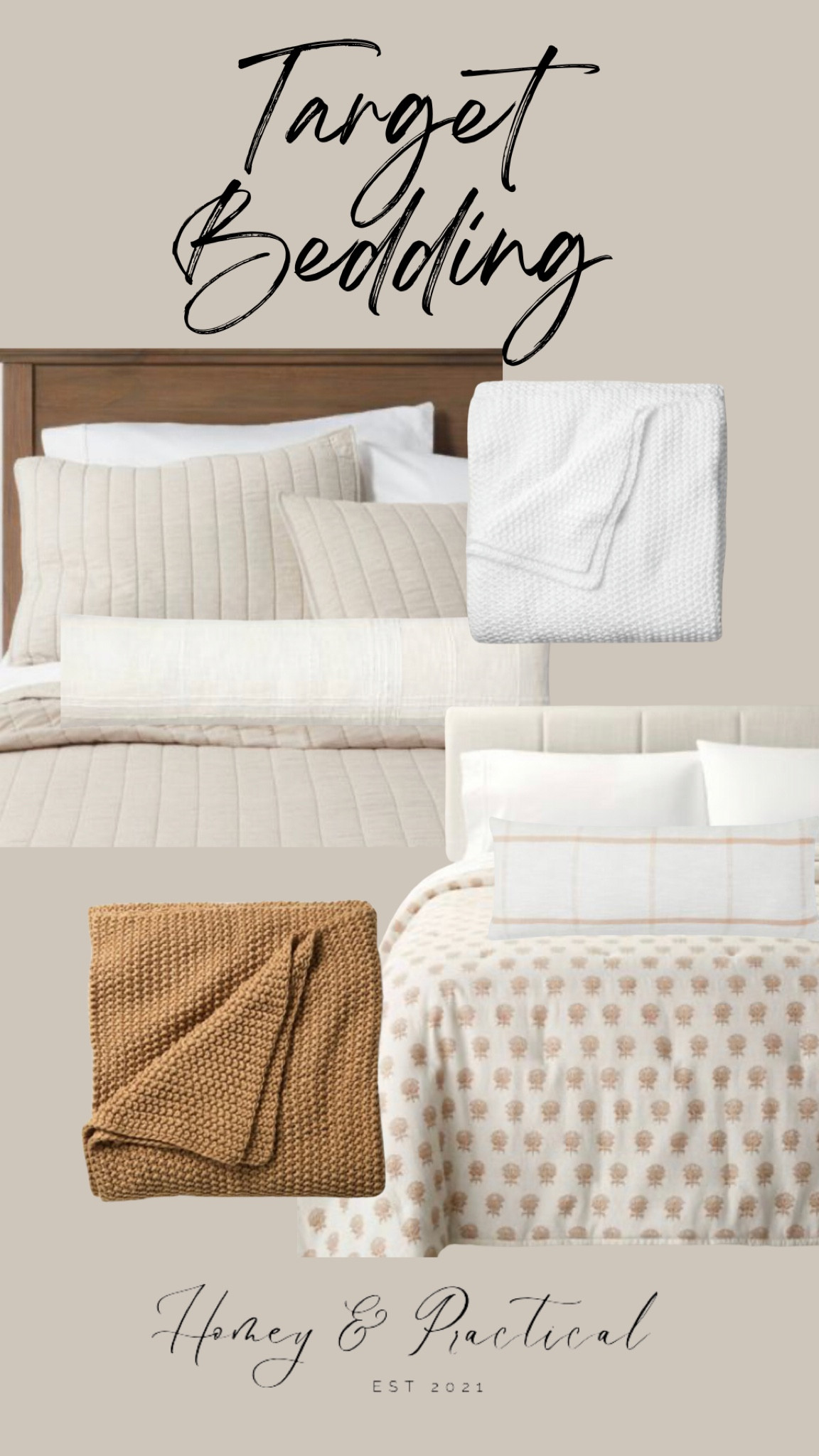 Target Bedding

Threshold, Studio McGee, camel, throw, lumbar pillow, throw pillow, throw blanket, comforter, coverlet, spread, quilt, beige, cream, white, king bed, queen bed, pillow sham

#LTKhome #LTKstyletip #LTKsalealert