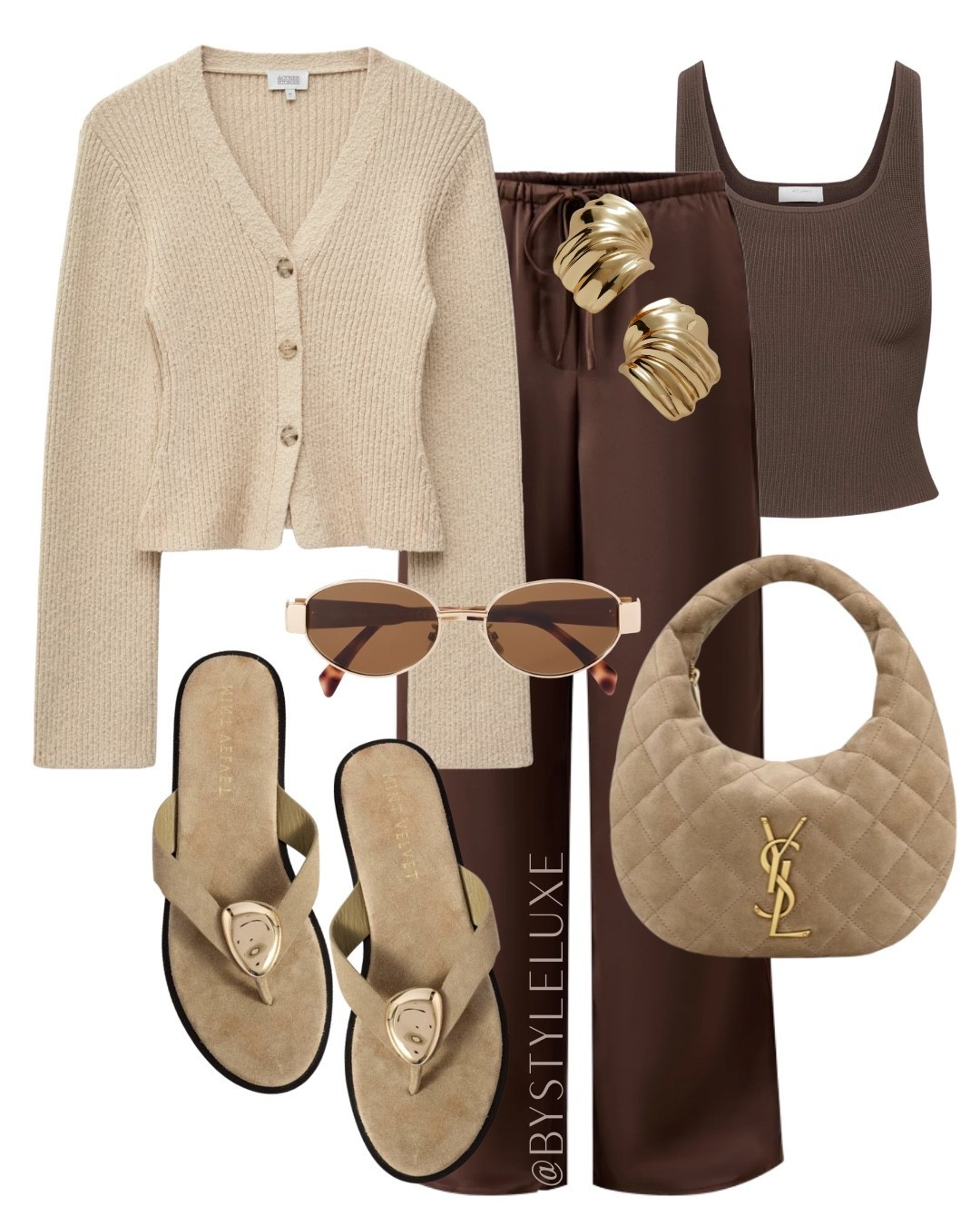 BEIGE - Love this beige cardigan styled with these gorg back in stock satin trousers you’re all been loving. So good for all year round. 

#satintrousers #springoutfit #sandals 

#LTKsummer #LTKshoes #LTKspring