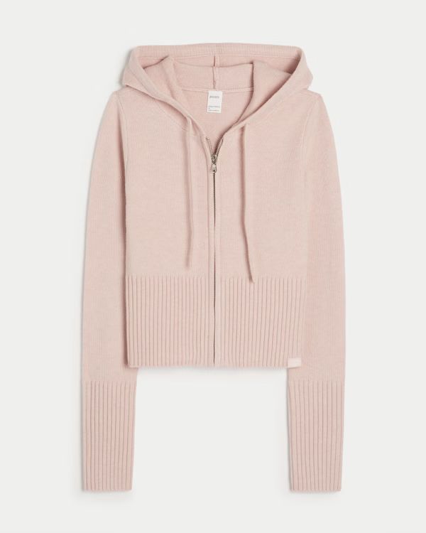 Gilly Hicks Sweater-Knit Zip-Up Hoodie | Hollister (US)