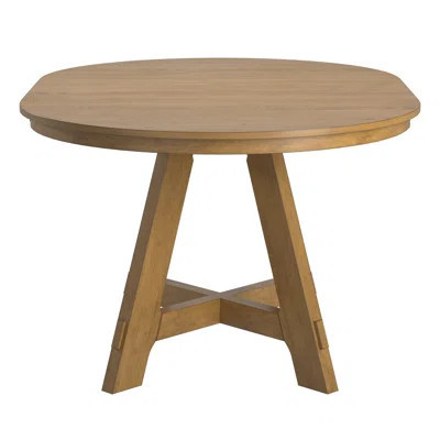 Cipolla Wood Finish Extendable Round Dining Table - 42"-60 | Wayfair North America
