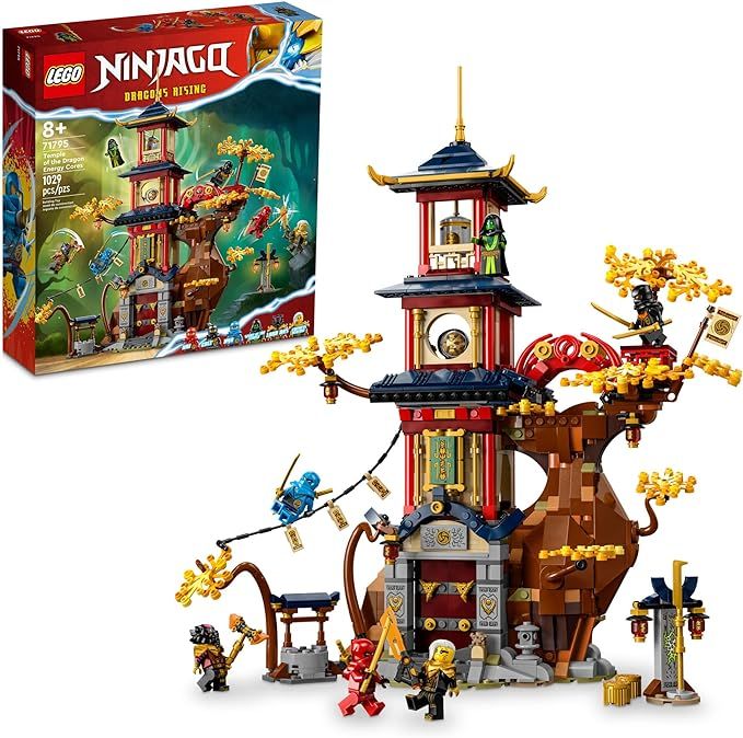 LEGO NINJAGO Temple of The Dragon Energy Cores 71795, Building Toy with a NINJAGO Temple and 6 Mi... | Amazon (US)