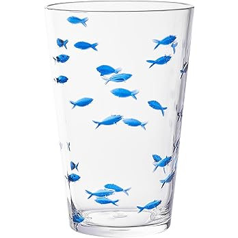 KLIFA- CHARLESTON- 19 oz, Set of 6, Acrylic Fishing Highball, School of Fish Drinking Glasses, BP... | Amazon (US)