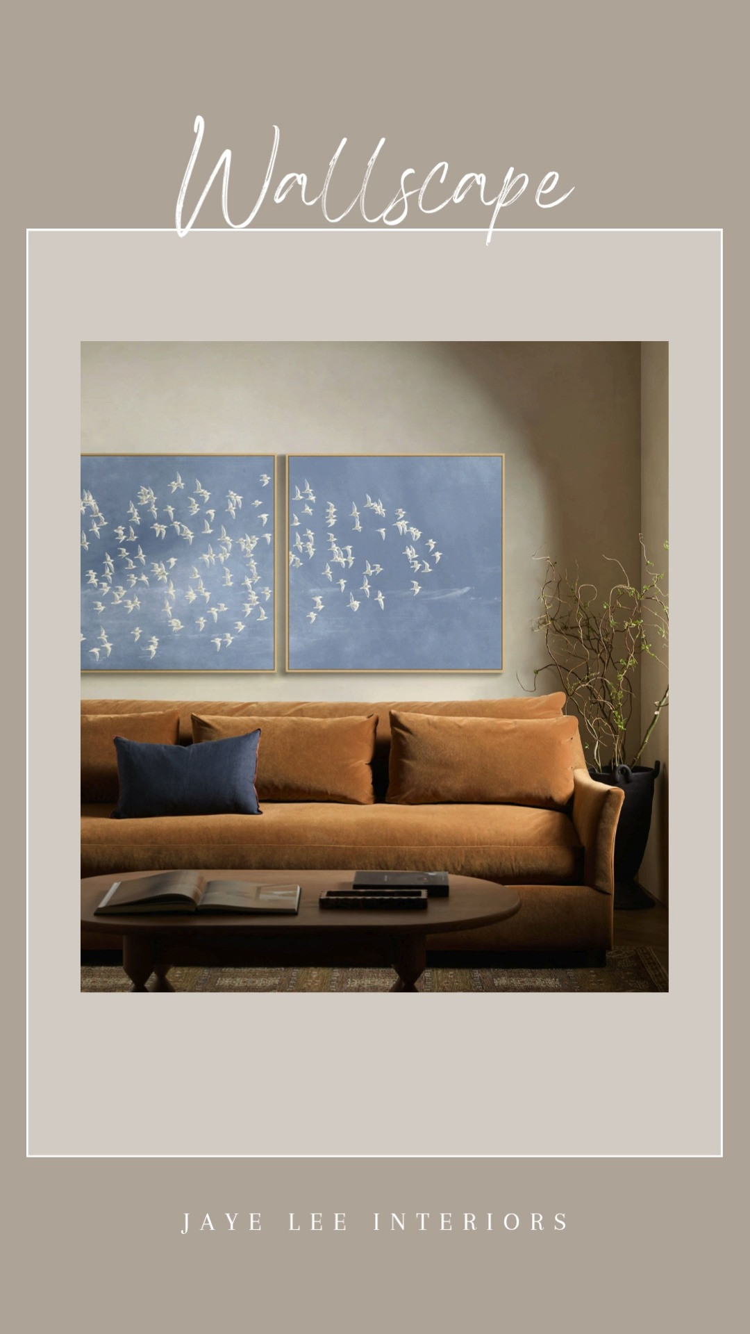 Such a gorgeous piece, and if you've been looking for beauiful, large scale artwork, now is a great time to make the move at 20% off! Each piece looks fab on its own, but as a pair it really makes a statement. I love the calming blue tones, the graceful, contemplative birds, and would highly recommend this in a coastal setting. Includes frame and mounting hardware. 
#artwork #wallart #birdart #luluandgeorgiaart #gicleeart #framedartprints #jleeinteriors 

 #LTKHome #LTKSaleAlert