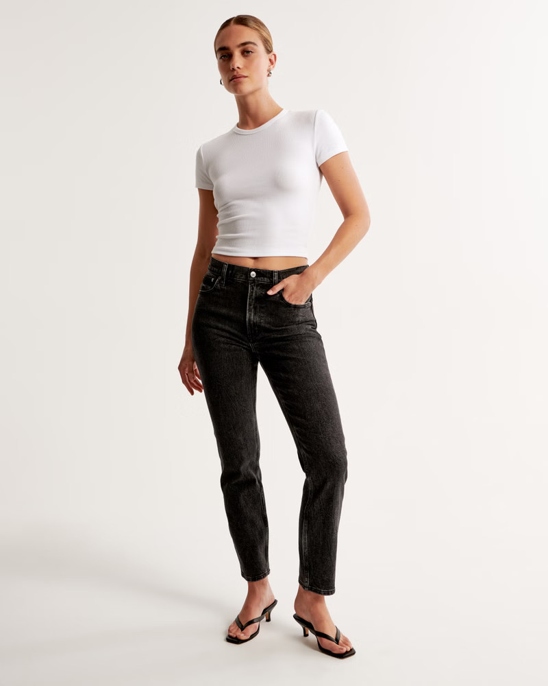 High Rise Mom Jean | Abercrombie & Fitch (US)