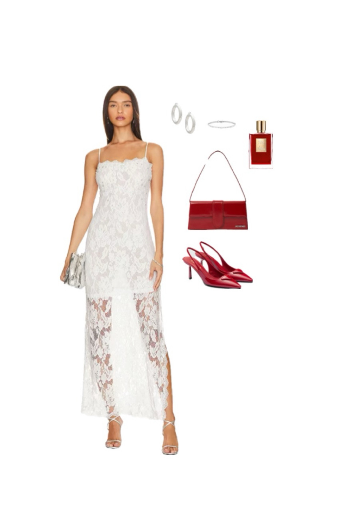 Valentine’s Day look! All white with a pop of red! Date night look! 

#LTKstyletip #LTKfindsunder100 #LTKSeasonal