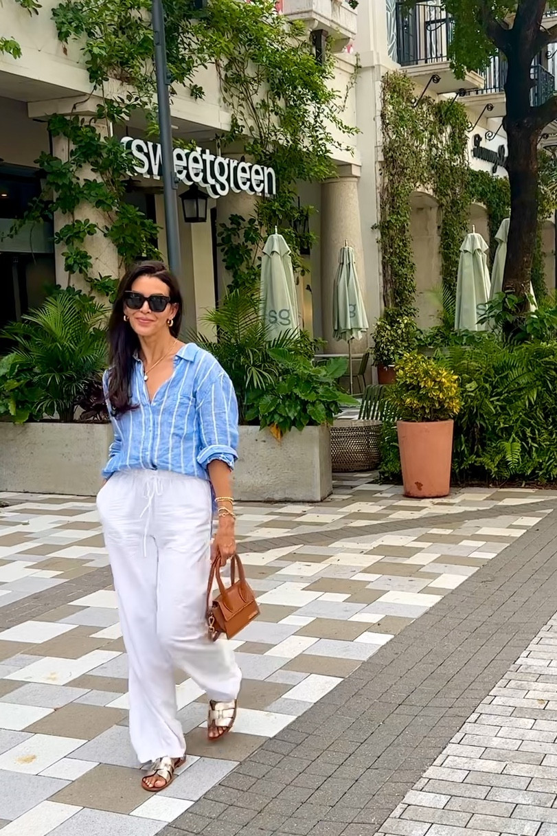 All sizing and details 👖👇🏼⬇️ 
Size L in shirt for an oversized fit.
Size M in pants, for a looser fit.
I’m 5’7” | 126 pounds

#LTKSaleAlert #LTKOver40 #LTKVideo