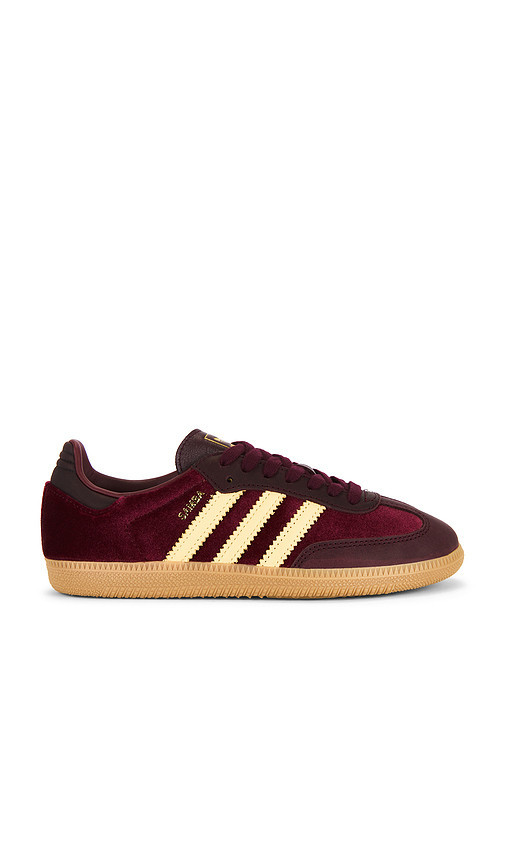 adidas Originals SNEAKERS SAMBA en Shadow Red Maroon & Gum 3. Taille 7.5 | Revolve Clothing (Global)