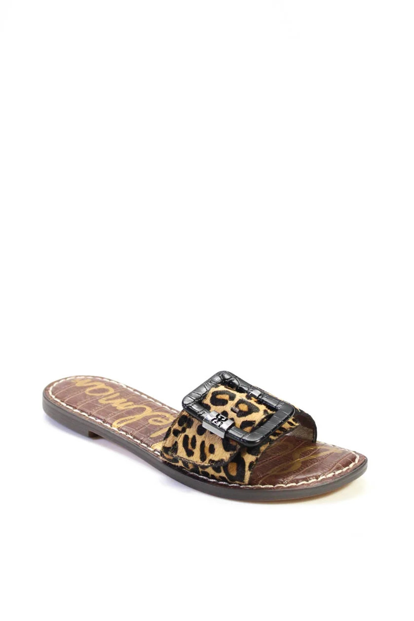 Sam Edelman Womens Granada Slides - Mini Leopard Size 5.5 - Walmart.com | Walmart (US)