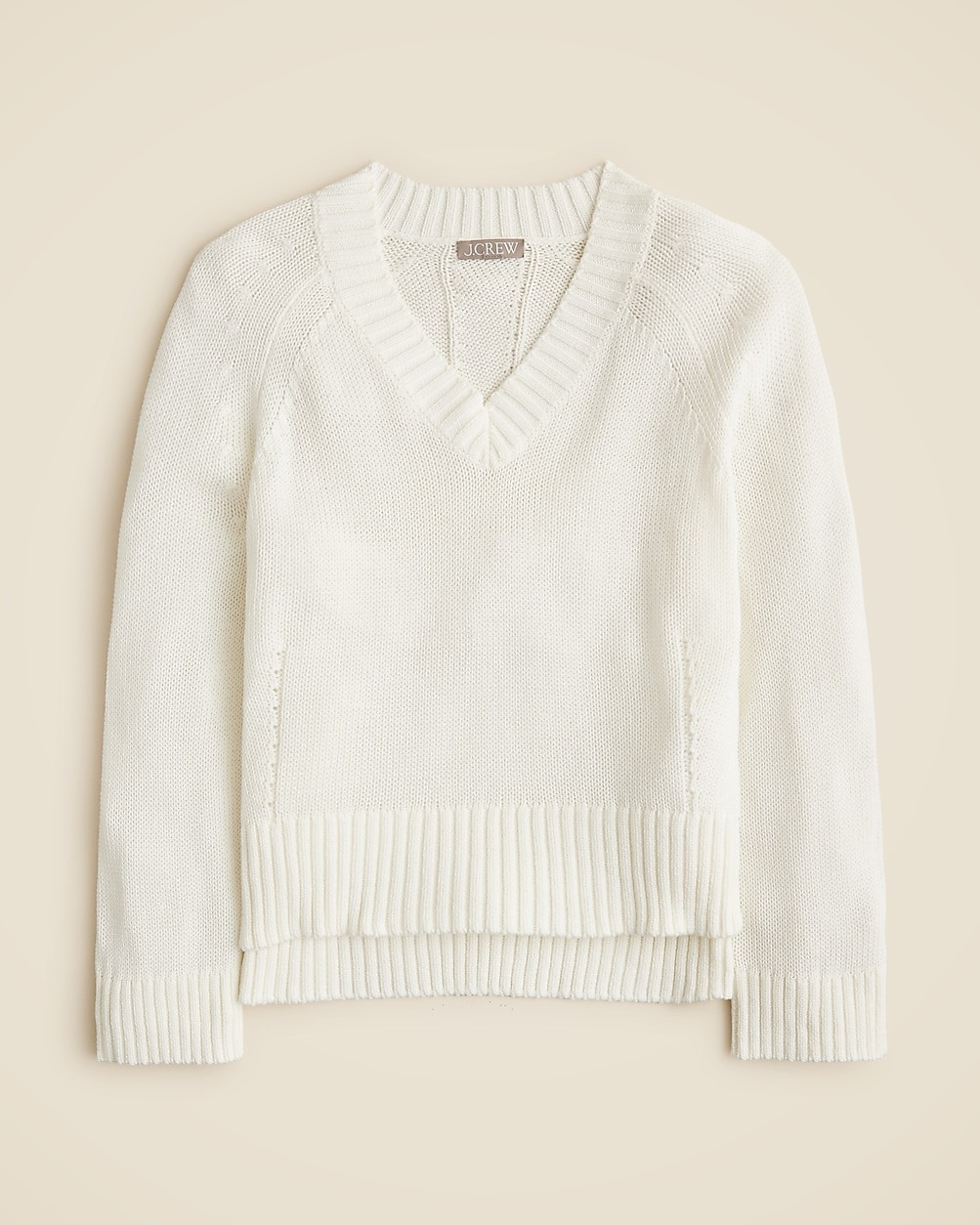 Heritage cotton relaxed V-neck sweater | J. Crew US