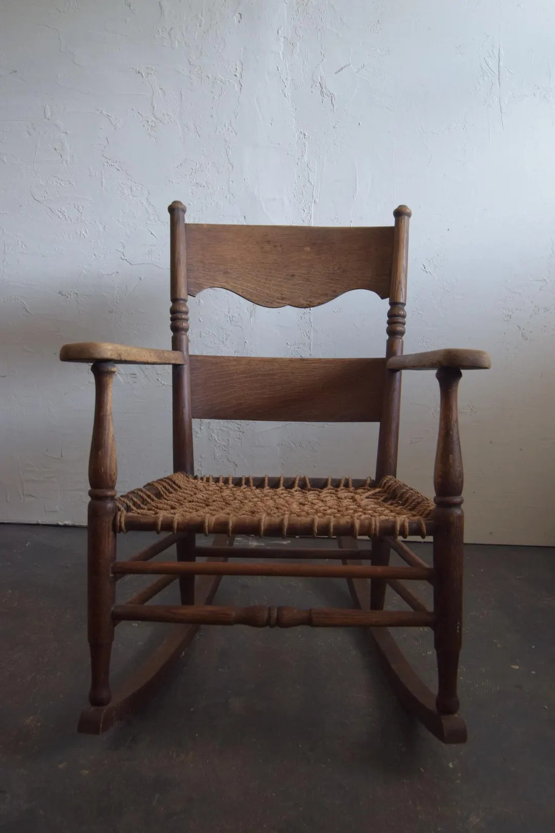 Antique Wooden Rocking Chair - Etsy | Etsy (US)