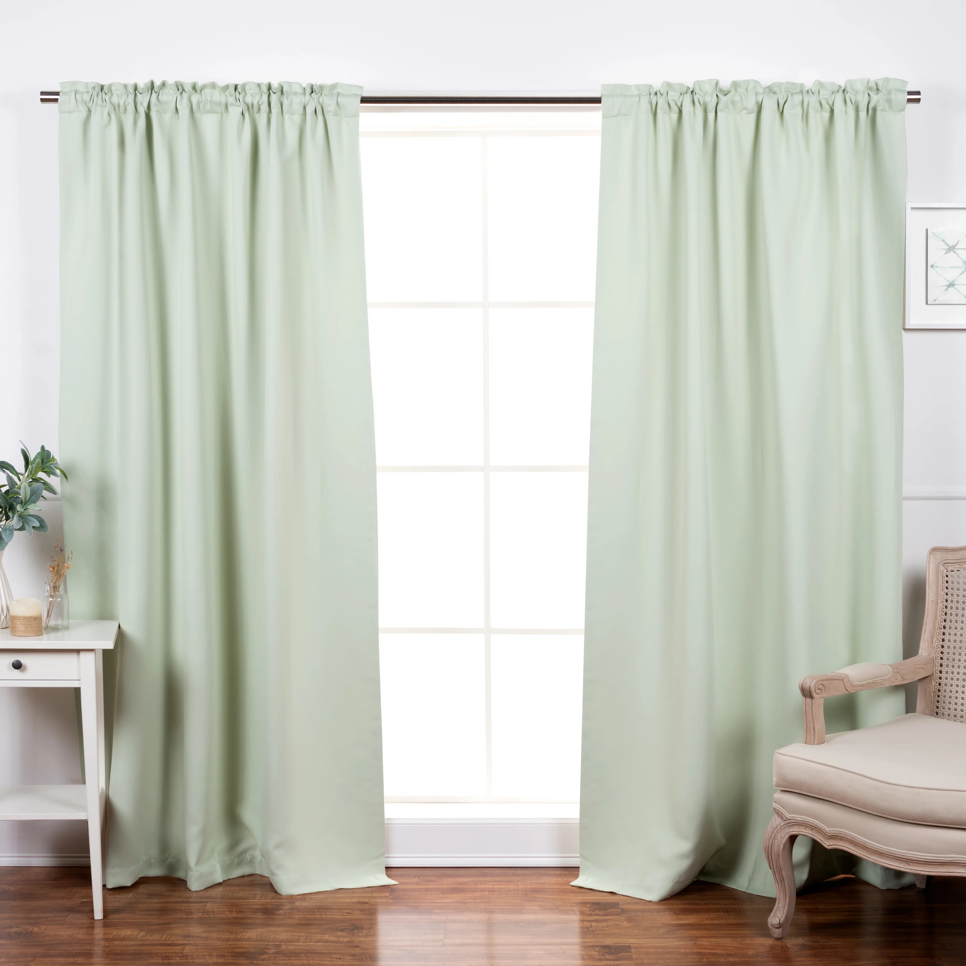 Bantam Solid Blackout Thermal Rod Pocket Curtain Panels (Set of 2) | Wayfair North America