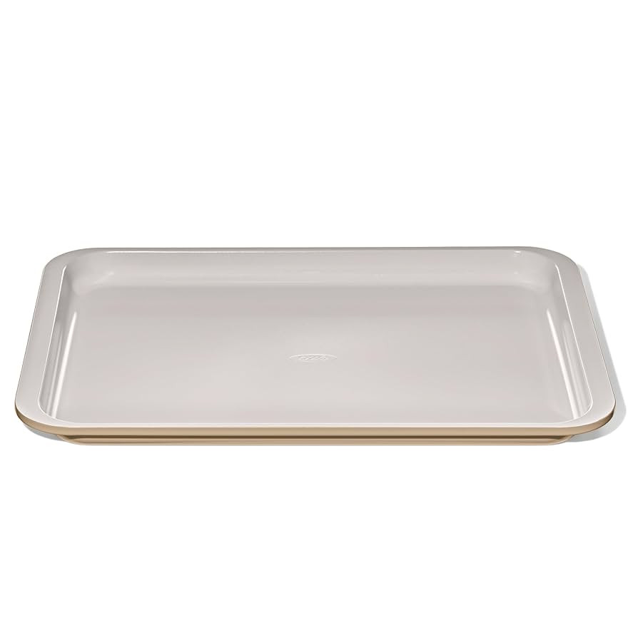OXO Good Grips Non-Stick Pro Ceramic Coated Metal Bakeware Half Sheet Pan – Biscuit | Amazon (US)
