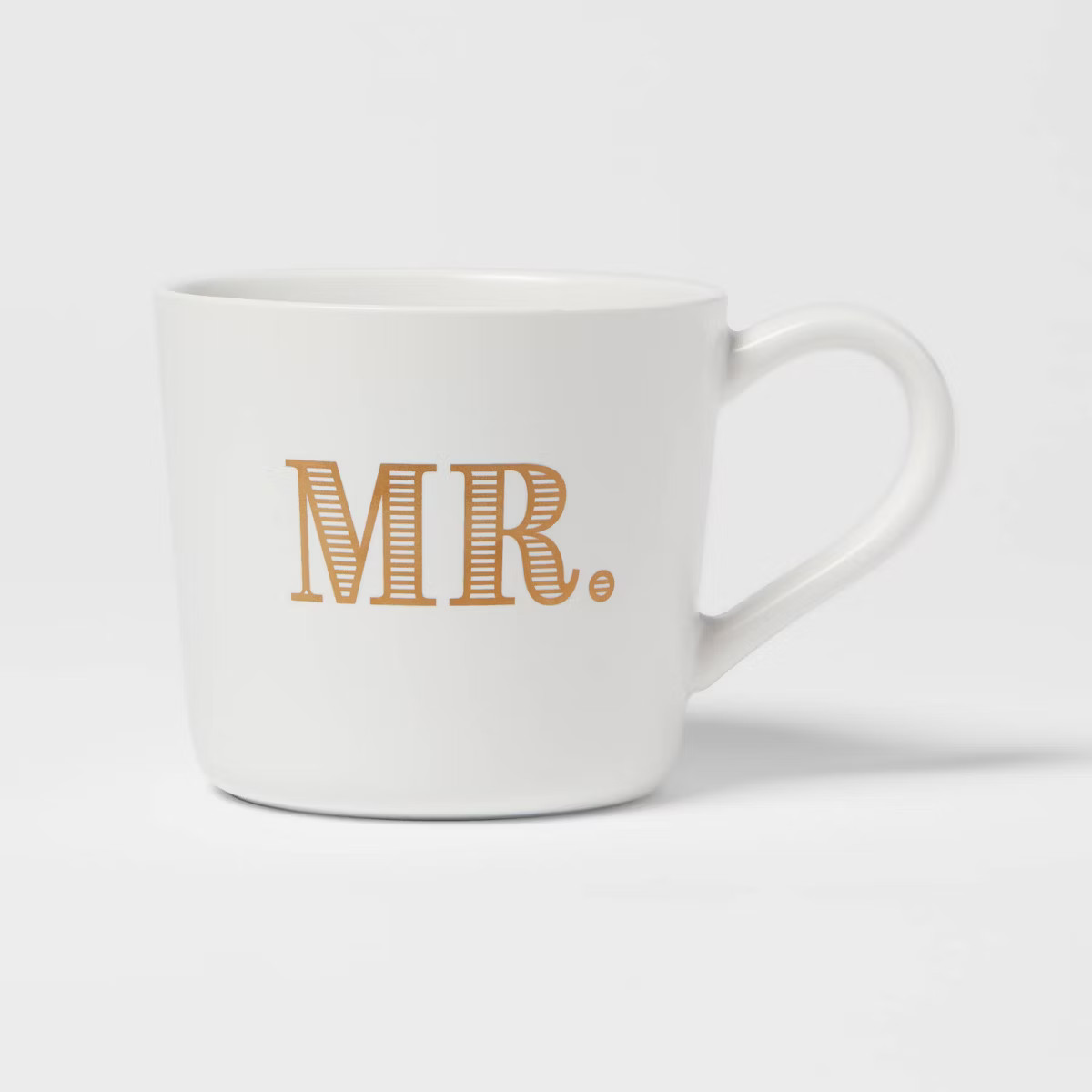 15oz Stoneware Mr. Mug - Threshold™: Traditional White Drinkware, Dishwasher & Microwave Safe, ... | Target