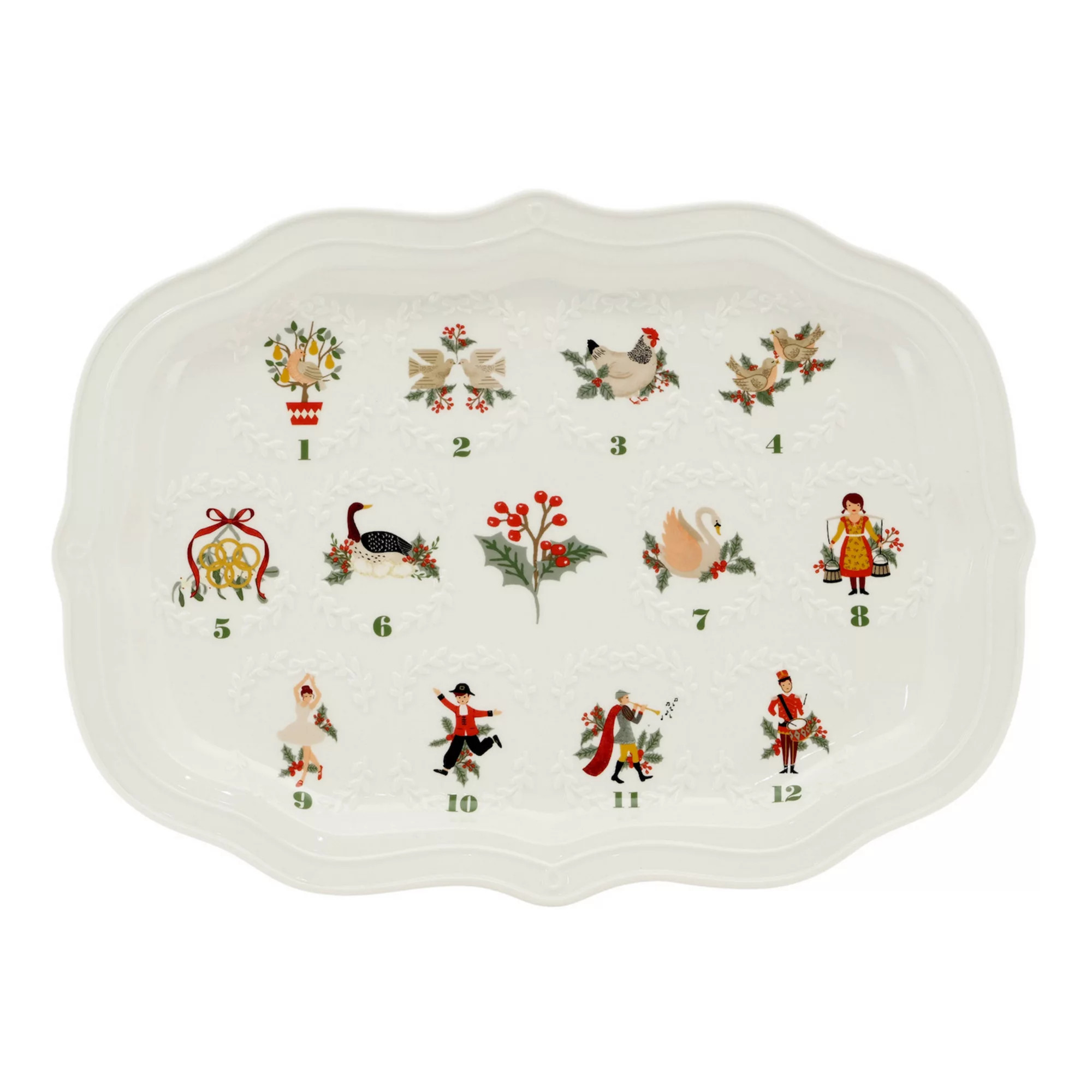 St. Nicholas Square® 12 Days of Christmas Decorative Serving Platter | Kohl's