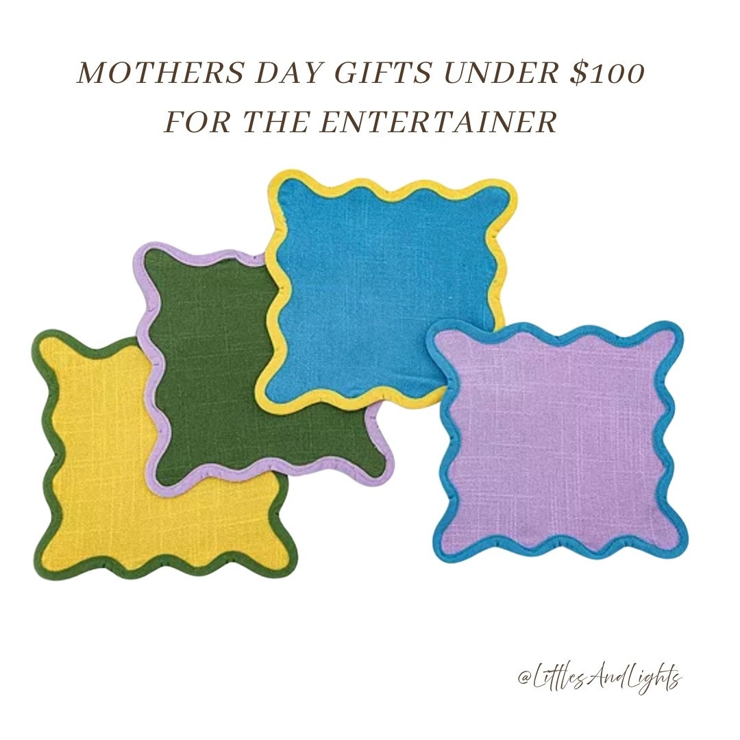 Skip the flowers this year! As a mom, I would love these adorable cocktail napkins to add some color to my patio this year! Mother's Day gifts she'll actually use! 

#LTKMothersDay #LTKHome