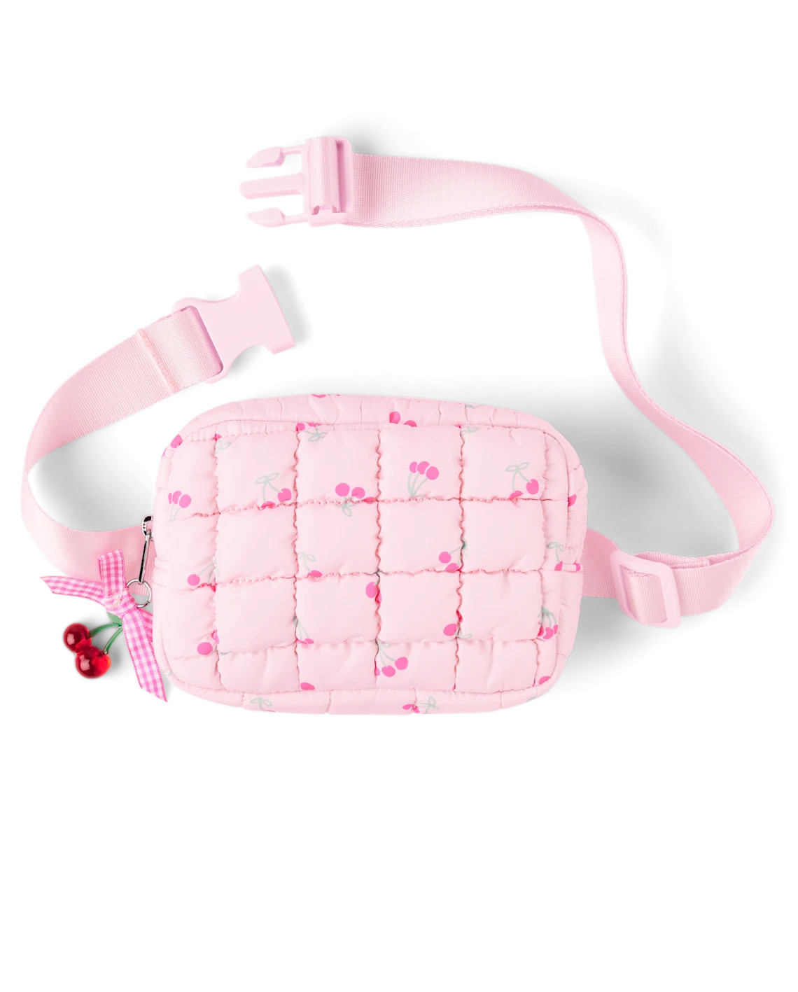 Girls Cherry Quilted Belt Bag - pink | The Children's Place