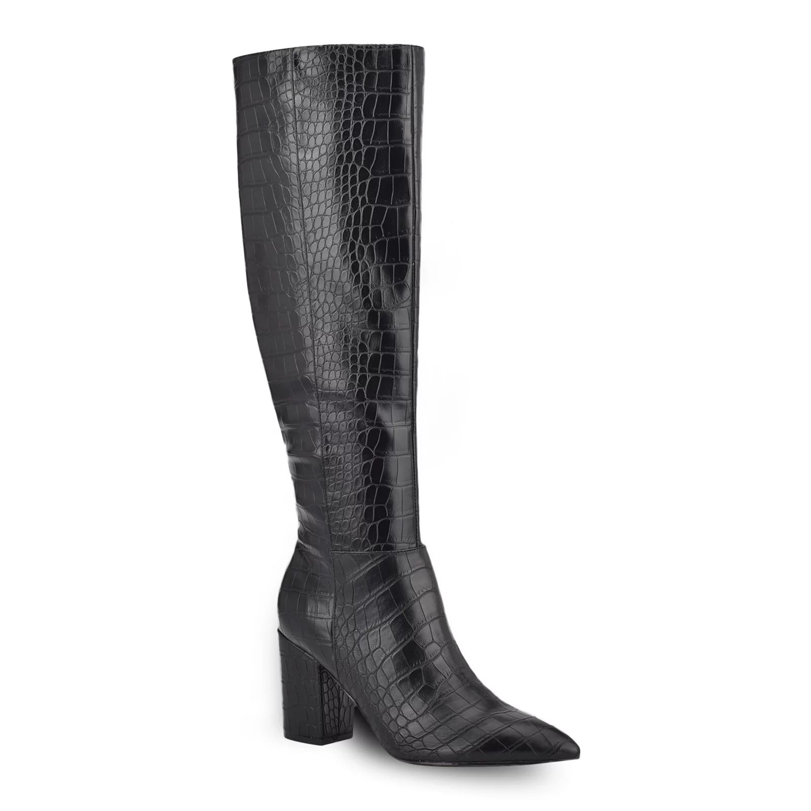 Nine West Adaly Women's Tall Boots, Size: 7, Black Croco | Kohl's