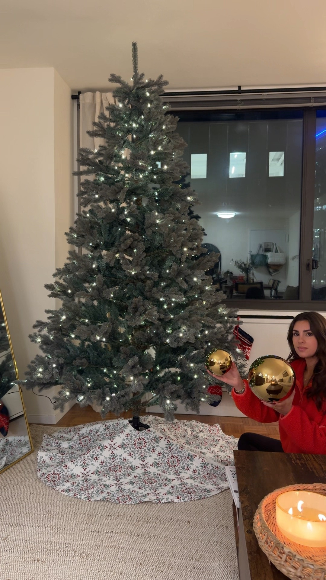 Love these gold orbs to add under my tree @cb2 #mycb2 #cb2partner