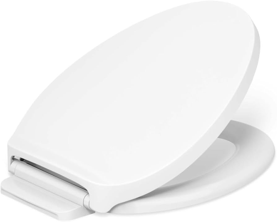 KOHLER K-28004-0 Drift ReadyLatch Quiet Close Elongated Toilet Seat, White, Grip-Tight Installati... | Amazon (US)