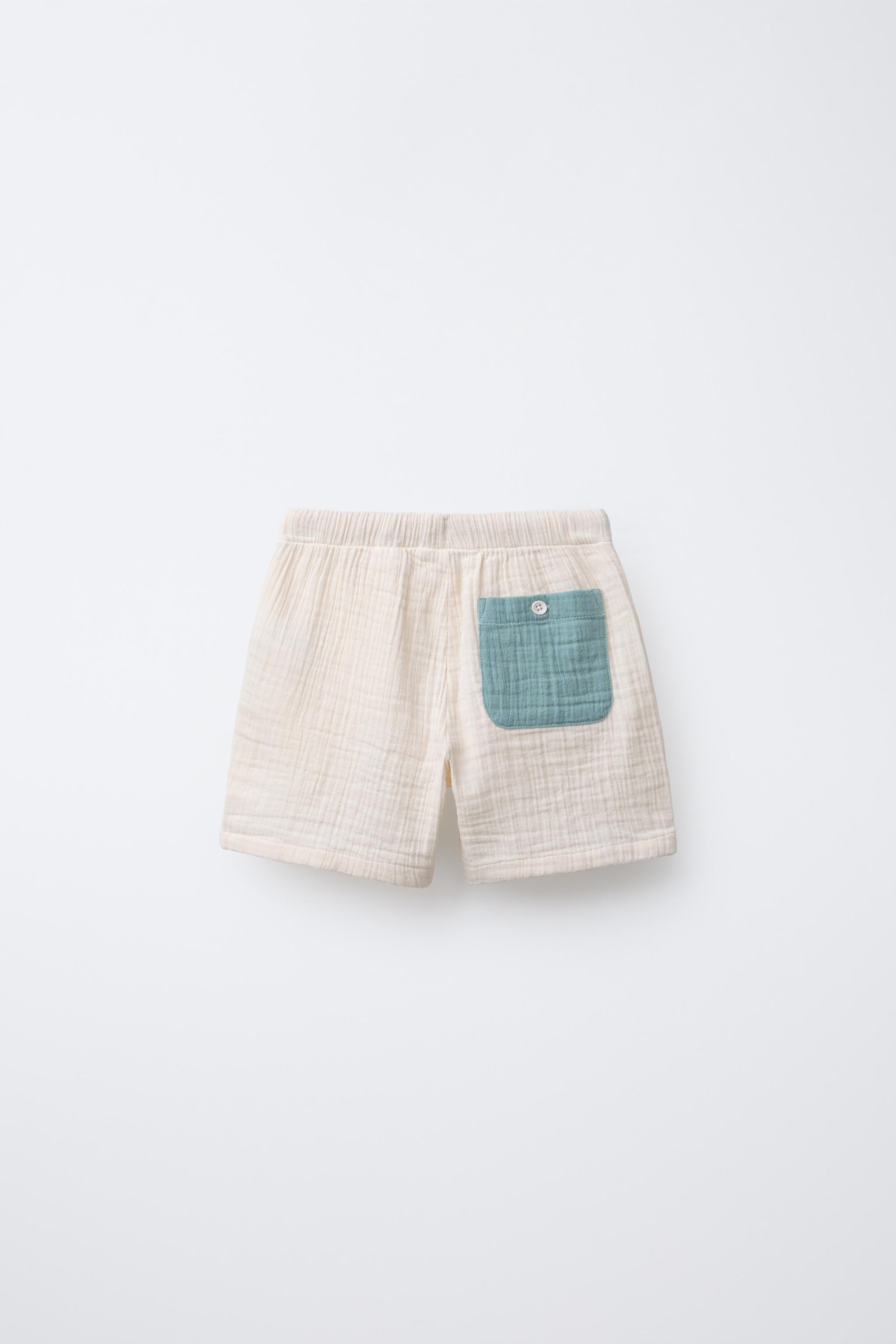 RELAXED MULTICOLOR TEXTURED SHORTS | Zara US