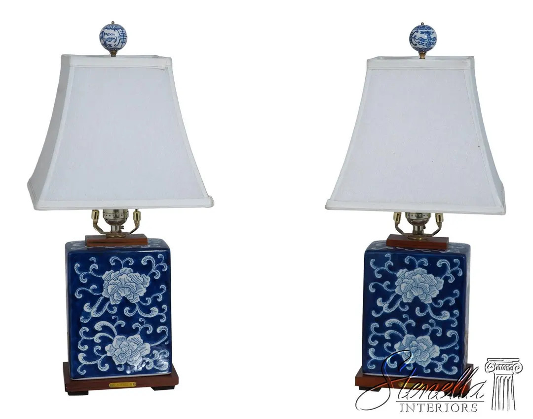 LF68168: RALPH LAUREN Chinoiserie Blue & White Table Lamps - Etsy | Etsy (US)
