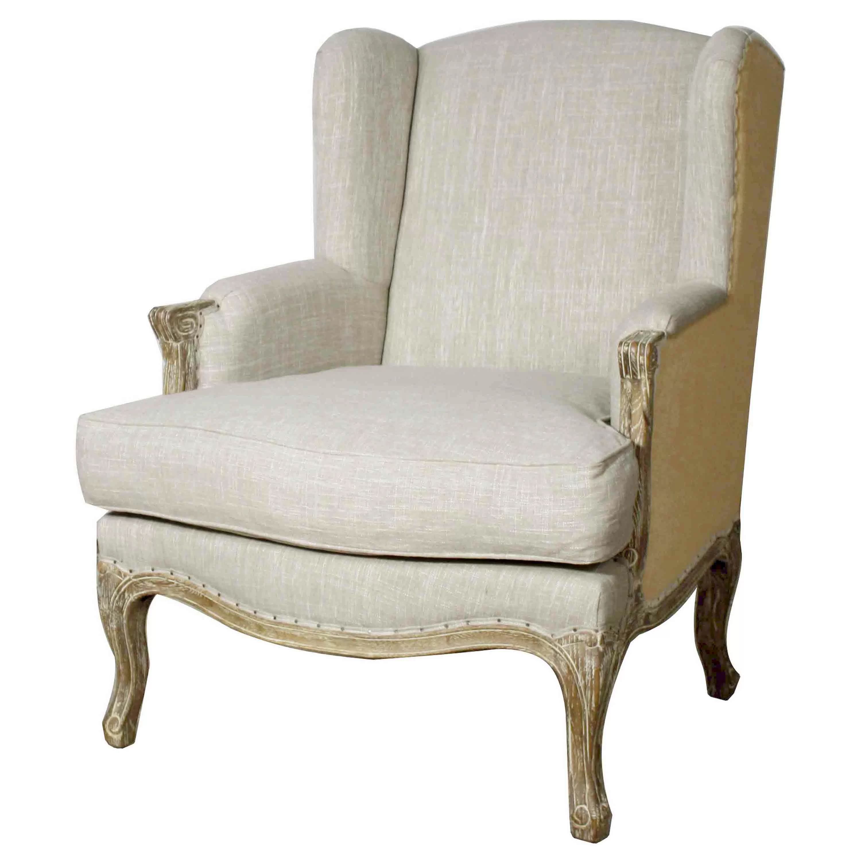Rotan 32'' Wide Down Cushion Wingback Chair | Wayfair North America