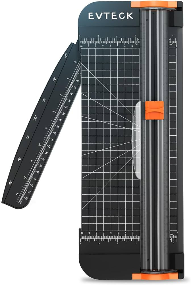 Evteck Paper Cutter 12 Inch Paper Trimmer Slider Crafting Scrapbooking Supplies for A4 Vinyl Phot... | Amazon (US)