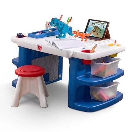 Step2 Build & Store Kids Activity Table Art Desk with Storage | Walmart (US)