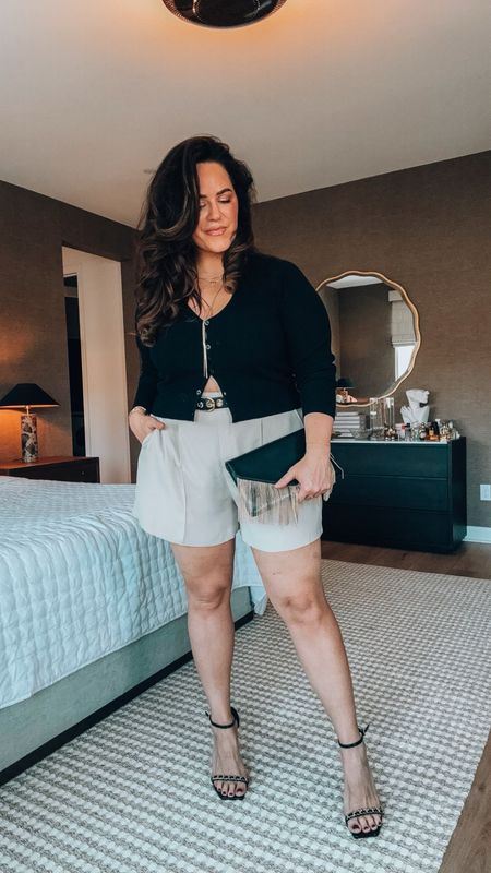 Midsize summer date night outfit wearing my fave stretch waist Spanx shorts - sized up one to a 1x for a loose roomy fit. 
Code: taryntrulyxspanx 

#LTKStyleTip #LTKMidsize #LTKSeasonal