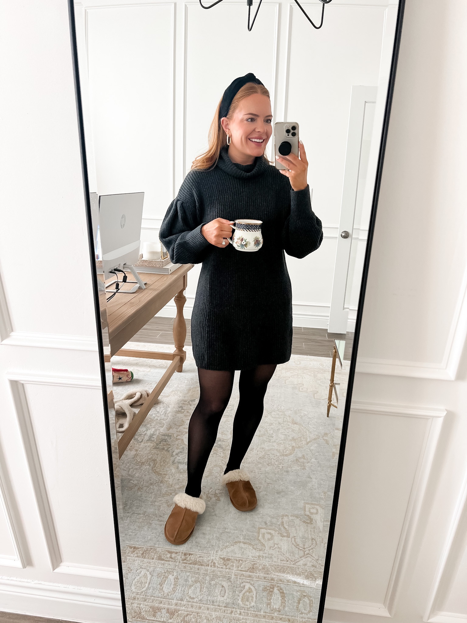 Todays work from home look! Sweater dress is from Walmart!

#LTKHoliday #LTKSeasonal #LTKworkwear