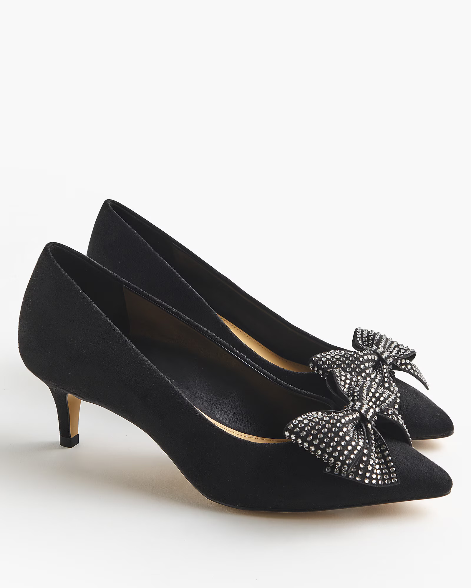 Rhinestone bow heels | J.Crew Factory