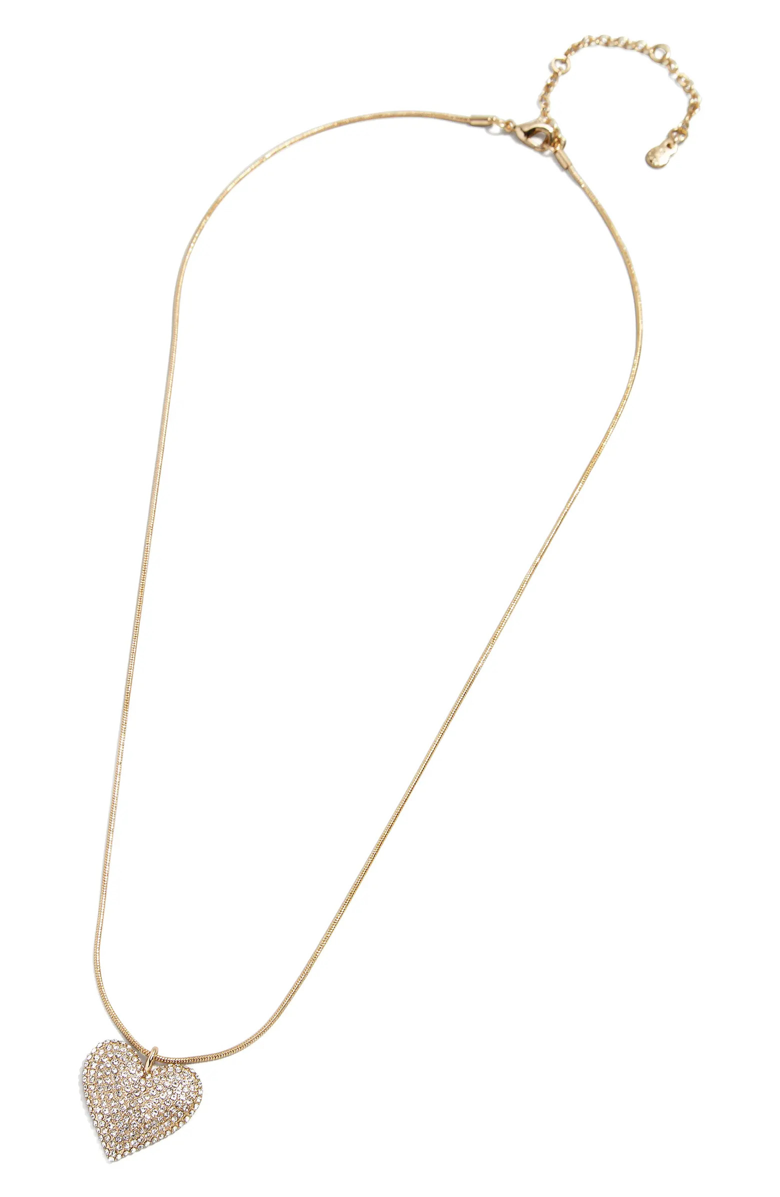 Pavé Heart Pendant Necklace | Nordstrom
