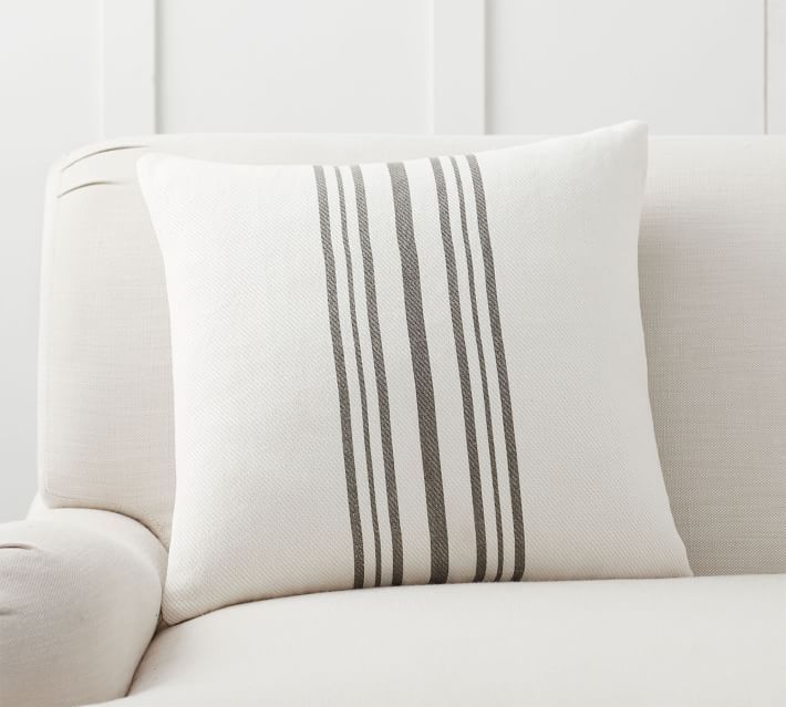 Culver Grainsack Striped Reversible Pillow Covers | Pottery Barn (US)