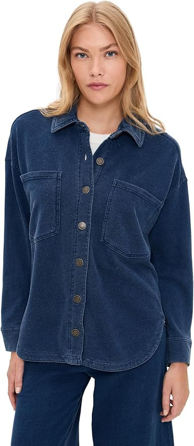 Z SUPPLY Women's All Day Knit Denim Jacket | Amazon (US)