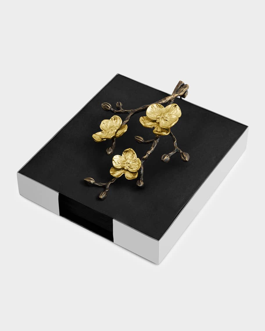 Michael Aram Gold Orchid Dinner Napkin Holder | Neiman Marcus