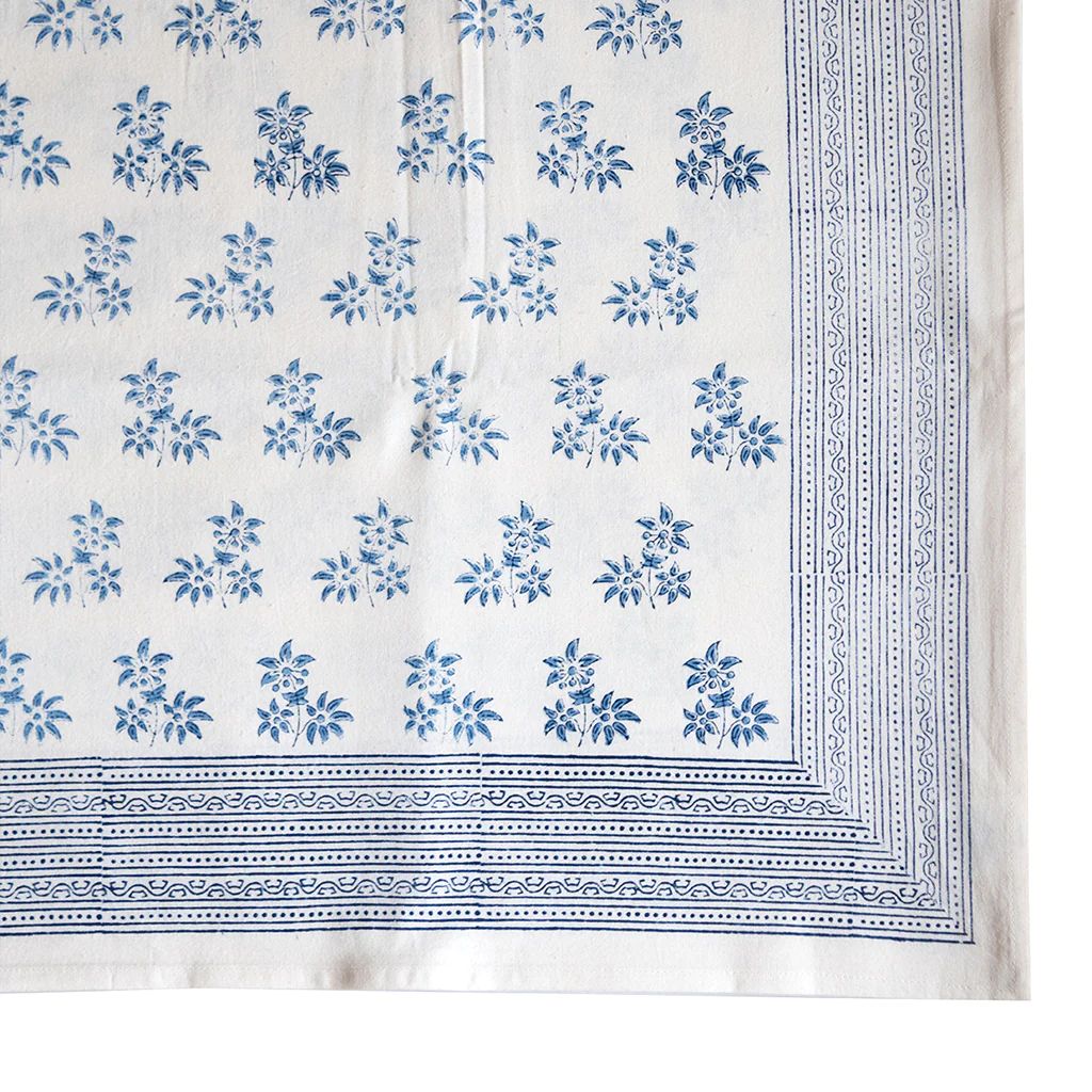 Jasmine Blue Tablecloth | Blue Print